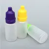 100pcs 5ml 10ml Empty Plastic Squeezable Dropper Bottle Eye Liquid Sample Eyes Drop Refillable Bottles