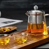 Przezroczysty szklany czajnik z borokrzemianem ze stali nierdzewnej sitko do infuseru odpornego na ciepło luźny garnek do herbaty 90 n2