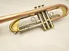 BB -melodi för hög kvalitet Tune Trumpet Brass Plated Lackered Gold Professional Musical Instrument med Case 5371095