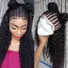 13X4 Lace Front Human Hair Wig With Baby Hair Pre Plucked Deep Wave Wig Free Brazil Brazilian Curly Human Hair Wig