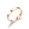 Simplicity thin Couple rings stainless steel Rose gold women ring fashion hip hop jewelry wholesale mens jewelry valentine's gift