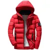 Drop Fashion Men Winter Parkas Coat Hooded Warm Mens Thick Jacket Casual Slim Fit Student Male Overcoat Streetwear 201210