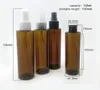 30 X 150 ml bouteilles rechargeables vides ambre en plastique parfum atomiseur vaporisateur bouteille maquillage en gros disponible