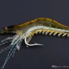 90mm 7g Soft Simulation Prawn Shrimp Fishing Floating Shaped Lure Bait Bionic Artificial Lures with Hook 10pcs 4 Colors