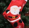 La dernière taille de 45 cm, les styles de père Noël et de bonhomme de neige brodés au point, les ornements de Noël, les bas de Noël, les chaussettes-cadeaux de bonbons