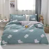 denisroom Pink polka dot pattern Bed linens Bedding Sets white duvet cover set girls Sheet Bed set DF85# T200409