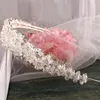 Copricapi da sposa a colori argento fatto a mano CROPPA CROPPAGNA CRIDULE CRIDULE CROPPINA VINTAGI