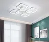 Nuove luci a lampadario a led moderne per soggiorno, sala da pranzo, cucina, camera da letto, casa, rettangolo bianco, lampada da soffitto a sospensione, illuminazione260J