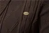アイオープソンコットンアーガイルカーディガンメンカジュアルシングル胸肉のソリッドカラービジネスメンズカーディガン冬のファッションセーターマン220108