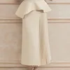Mode robes de soirée Spaghetti sans manches sur mesure deux pièces balayage train longueur Robe de bal Robe de mariée