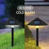 2 pièces lampe de jardin solaire LED lanternes de lampe de champignon à énergie solaire éclairage de paysage extérieur étanche pour pelouse de cour de patio de voie2250896