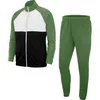 Nya Mäns Tracksuits Fashion European And American Zipper Hooded Printed Color Matching Sweater Solid Färg Sportbyxor Suit