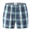 3 Stuks/partij Heren Ondergoed Boxers Shorts Casual Katoenen Slaap Onderbroeken Merken Plaid Comfortabele Homewear Slipje Plus Size LJ201110