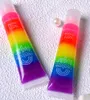 مرطب مرطب rainbow السكر لذيذ الشفاه بلسم ماجيك للماء شفافة شفافة لمعان مستحضرات التجميل سهلة لارتداء أحمر الشفاه مغذية دي إتش إل