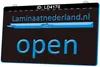 LD4170 LAMINAAT Nederland open 3D gravure led licht teken groothandel retail