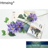 As flores de seda Vintage Artificial Clematis Abastecimento Floral Supplies falso Falso Hastes Ramos spray Início Wedding Flowers