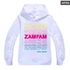 Zamfam Rebecca Zamolo Sweatshirts Kids Clothes Girls 8 To 12 Halloween Clothes Girls Boys Long Sleeve Tops Teenage Hooded Shirt C16103128
