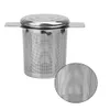 2020 Teas Infusers Basket Reusable Fine Mesh Tea Strainer Lid Tea and Coffee Filters Stainless Steel with 2 handles