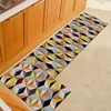 Rolig tecknad kök mattor matta tvättbar polyester + gummi glidbeständig lång ingång dörrmatta korridor badrum golvmattor 200925