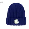 2020 block Embroidery Beanie/Skull Caps knitted cashmere thick warm couple lovers parent-child hats tide street hip-hop wool cap Adult