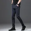Jantour Marca Arrivi Jeans Uomo Qualità Casual Pantaloni in denim maschile Dritto Slim Fit Pantaloni da uomo blu scuro Yong Man 201128