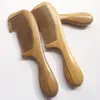 Peigne de cheveux pour démêler le peigne en bois à dents larges pour les cheveux bouclés sans peigne de bois de santal en bois naturel statique pour les femmes Men6367447