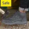 Steel Toe Cap Antismashing Men Indestructible AntiPuncture Working Man All In One Safety Boots Shoes Y200915