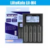 Liitokala lii-m4 4 slots Battery Smart Charger com tela LCD para 18650 26650 21700 32650 20700 21700 16340 AA AAA LITHIUM NIMH Bateria recarregável
