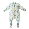 Vinter baby sovsäck med fötter höst varm bärbar filt bomull nattklänningar för spädbarn toddler barn sova säck född 220216