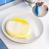 Mutfak Silikon Yıkama Scrubbers Fonksiyonlu Silikon Sünger Bulaşık Fırçası Meyve Temizleme Fırçalar Karşıtı sıcak Pad Yuvarlak LX3974