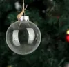 Düğün Bauble Süsler Noel Noel Cam Topları Dekorasyon 80mm Noel Topları Temiz Cam Düğün Topları 3Quot 80mm Chris1916245