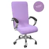 S / M / L Office Chair Cover Universal Size Elastyczne Wodoodporne obrotowe krzesło obejmuje nowoczesne krzesło stretch ramię Sliplovers
