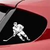 Reflektierende Sportler Auto Styling Aufkleber Mode Cool Hockey Wasserdicht Lustige Vinyl Aufkleber Für Auto Racing Helm Notebook Geschenk Dekoration Aufkleber 12*19 cm