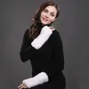 Vrouwen bont handschoenen winter natuurlijke wanten voor meisjes 2021 merk elastische gebreide echte hoge kwaliteit1