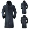 Herenjassen Winter Mannen Lange Jassen Hooded Lichtgewicht Waterdichte Regenjas Casual Reflecterende Jas Regenjas Jaqueta Masculino1