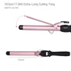 Ajuste da temperatura Curler de cabelo elétrico Longo Curling Tong Wand 13-38mm Profissional Cabelo Cabelo Ondulado Tela LCD