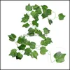 Garden Decorations Patio, Lawn & Home Artificial Ivy Leaf Plants Green Leaves Vine Garland Diy Wall Hanging Decor Supplies Wedding Party Dec