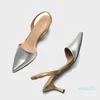 Designer merk vrouwen hoge hakken schoenen lederen schoenen leer puntige tenen pompen 6 cm trouwfeestjes schoenen sz 34-40