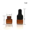 1 ml 2 ml 3 ml oranje glazen druppelaar flessen etherische olie fles kleine parfum flesjes sampling opslag fles tool