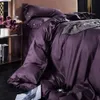 Svetanya Biancheria da letto in cotone egiziano viola nordico Twin Queen King Size Set famiglia Copripiumino Set biancheria da letto Lenzuolo con angoli 201127