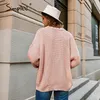 Simplee Autumn winter o-neck women knitted sweater Casual long sleeve button female sweater Fashion loose ladies pullover jumper LJ201113