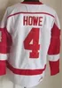 Men Retro Ice Hockey Vintage 7 Ted Lindsay Jersey 5 Nicklas Lidstrom 4 Gordie Howe 1 Terry Sawchuk 13 Pavel Datsyuk Home Red White Stitching 75th Anniversary HongYi