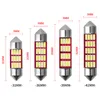 Carro Festoon Light C5W C10W 4014 12SMD Auto Bulbo Canbus Car Interior Cúpula Luz Light Light Placa Sem Erro Branco 31/36 / 39 / 41mm