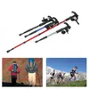 Anti Shock Trekking Pole Ultralight Walking Sticks Justerbara vandringskanaler Teleskopisk krycka 4 Sektion Camping Tools 220301