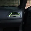 Anel de ventilação de ar condicionado do console central ABS verde para Dodge Challenger 2015 tomada de fábrica acessórios interiores do carro2839