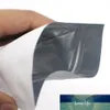 Bags 50pcs Matte Black White Heat Sealable Plastic Flat Mouth Packaging Bag Smell Proof Aluminum Foil Mylar