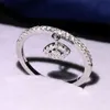 Schlichter Modeschmuck, 925er-Sterlingsilber, Pavé, weißer Saphir, CZ-Diamant, Edelsteine, Versprechen, Winkelauge, beliebtes Damen-Ehering-Ring-Geschenk