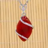 2020 Hot Women Trendy Jewelry Pendants for Necklace Choker Making Horse Eye Shaped Natural Gemstone Pendant Charms with Love Heart Buckle