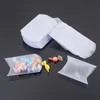 Confezione regalo di biscotti dolci con scatola a forma di cuscino in PVC per scatole di imballaggio per bomboniere nuziali RRD13430