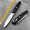 Bestste Italiaanse peetvader Mafia Stiletto Horizontaal mes Single Action Auto Tactical Camping Hunting Hunting Survival Knives EDC Tools BM42